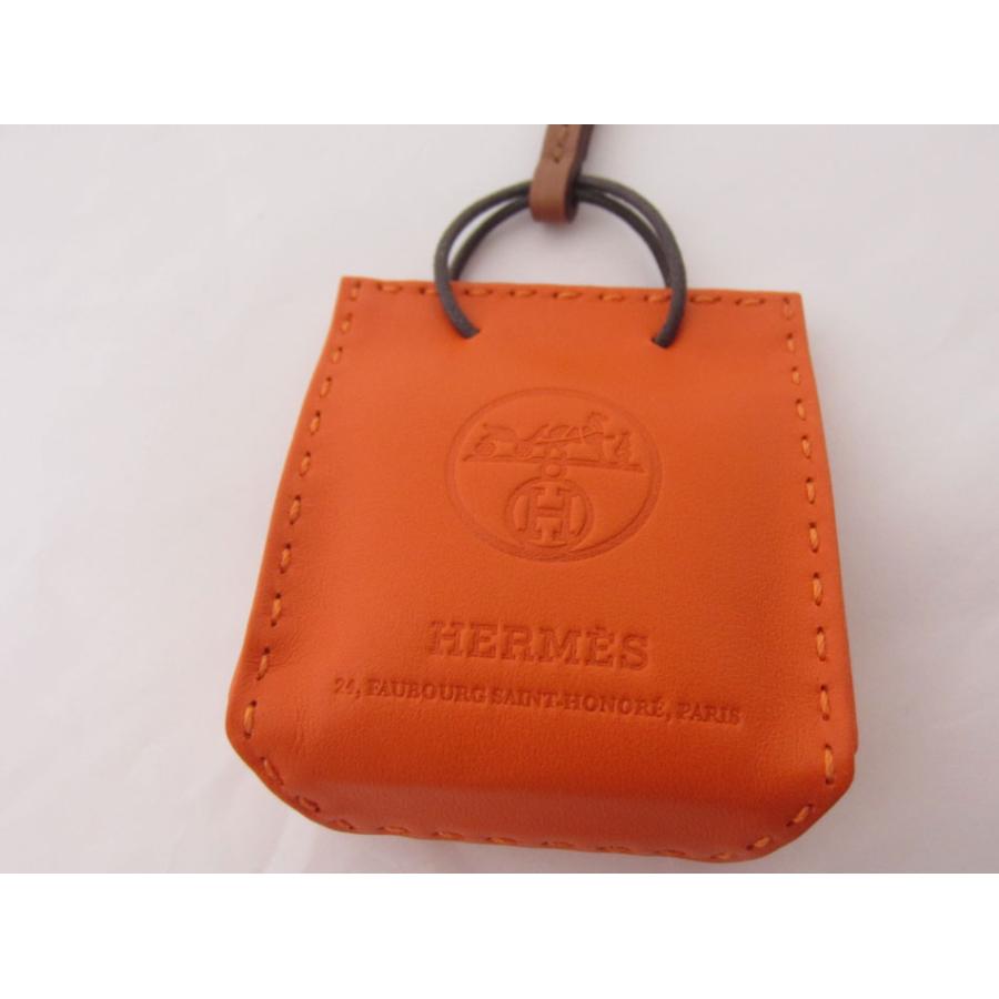 HERMES（エルメス） 送料無料 チャーム ストラップ サックオランジュ