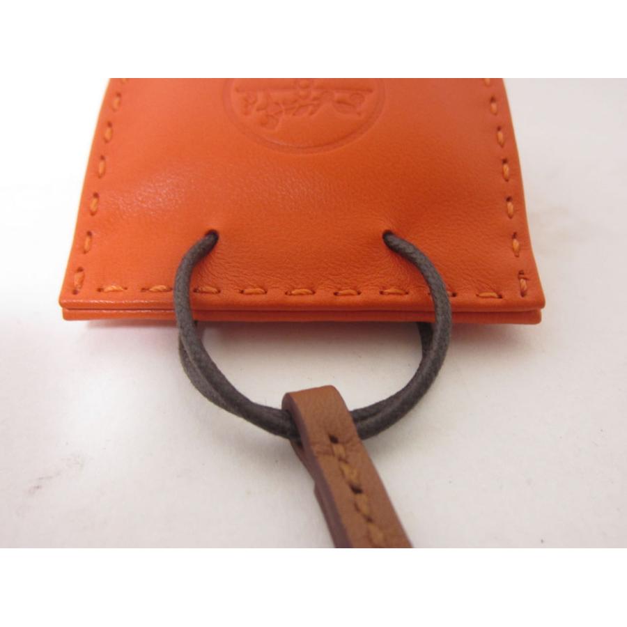 HERMES（エルメス） 送料無料 チャーム ストラップ サックオランジュ
