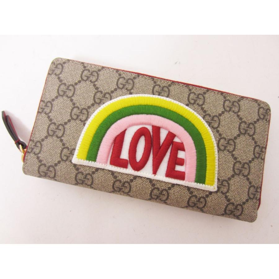 GUCCI グッチ 長財布 ラウンドジップ GG スプリーム ロゴ GUCCI（グッチ） 送料無料 ファスナー財布 長財布 ジップアラウンド