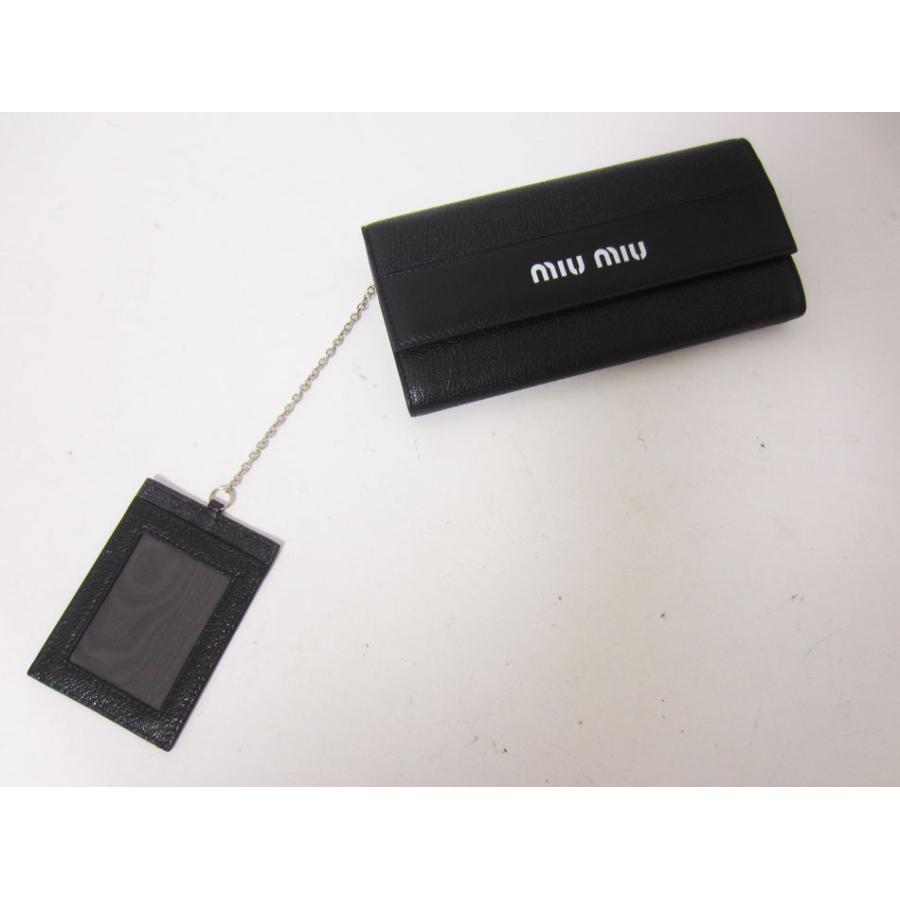 miu miu（ミュウミュウ） 送料無料 長財布 MADRAS＋CITY CAL マドラス