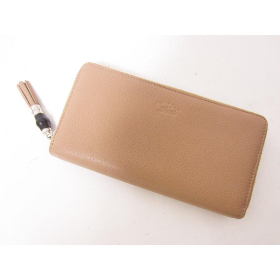GUCCI 送料無料 グッチ ファスナー財布 長財布 レザー ベージュ