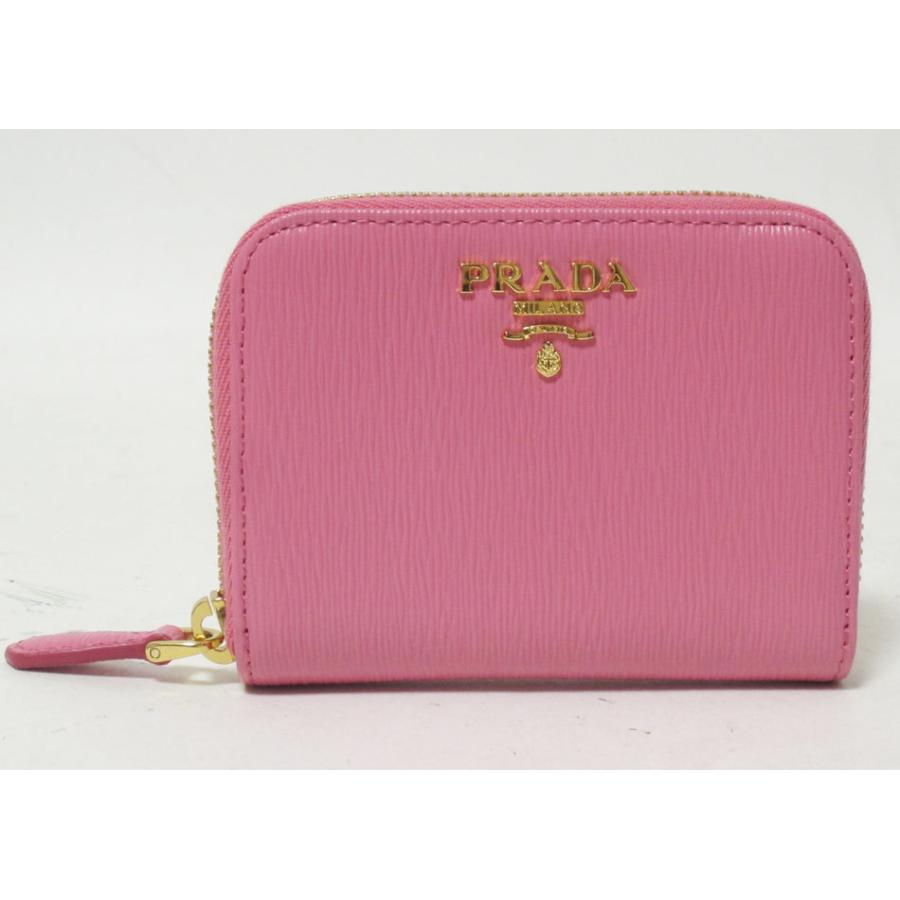 日本産 送料無料 Prada プラダ ラウンドファスナー財布 コインケース 小銭入れ Vitello Move ピンク Geranio 1mm258 未使用品 人気満点 Www Skylanceronline Com