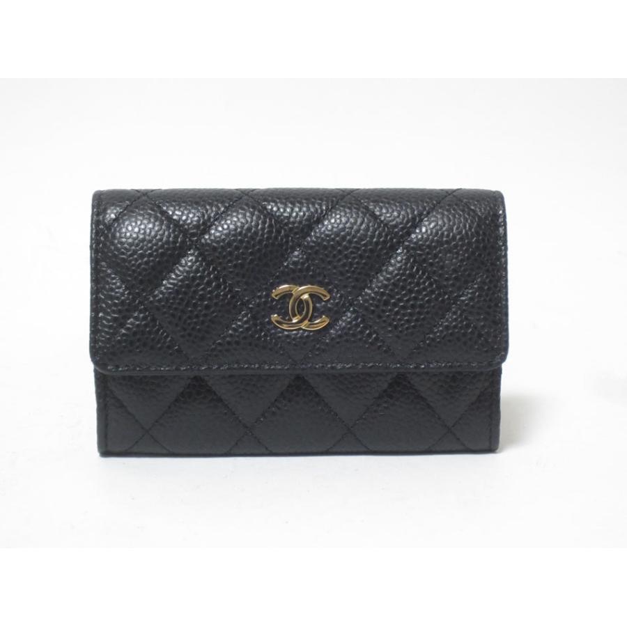 キャビアスキン 送料無料 CHANEL シャネル マトラッセ カードケース