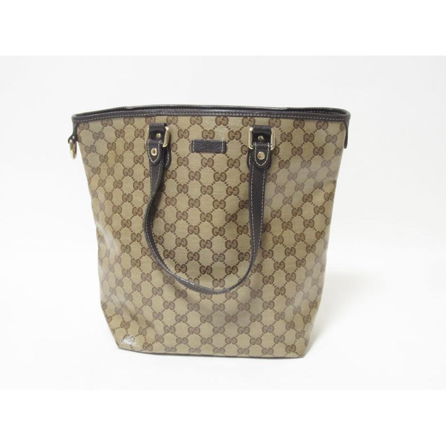 GUCCI（グッチ） トートバッグ GGコーティングキャンバス ベージュ