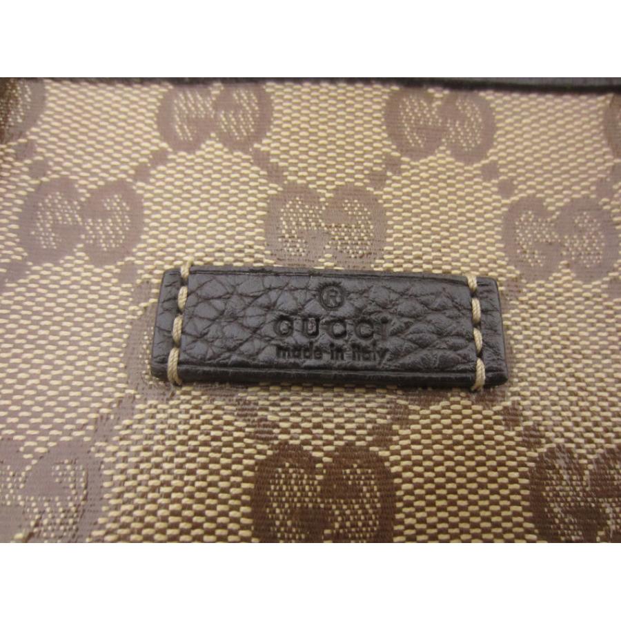 GUCCI グッチ トートバッグ GGコーティングキャンバス ベージュ ダーク