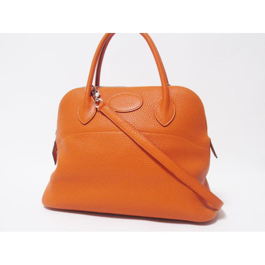 HERMES*ボリード31　エルメスオレンジ バッグ ボリード HERMES エルメス ボリード31 トートバッグ ショルダーバッグ