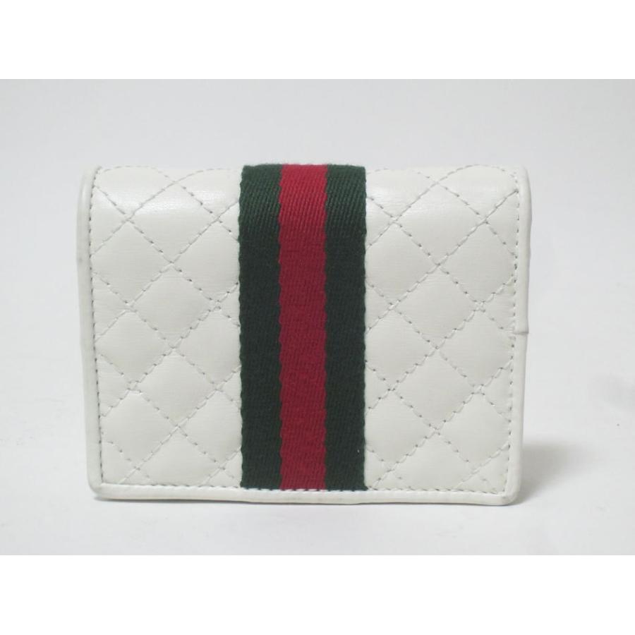GUCCI（グッチ） 送料無料 ダブルG キルティング コンパクトウォレット