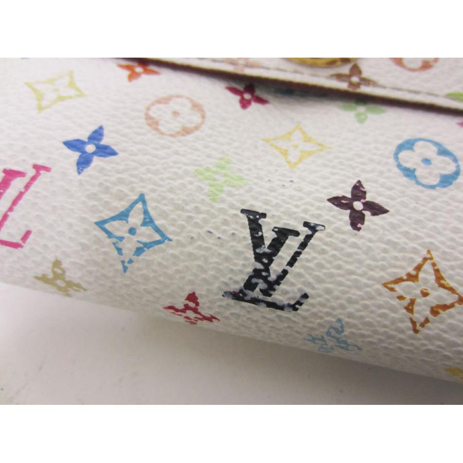 送料無料 LOUIS VUITTON ルイヴィトン モノグラム マルチカラー ブロン アニス 白 ポルトフォイユサラ 長財布 旧型 2つ折り  M93746