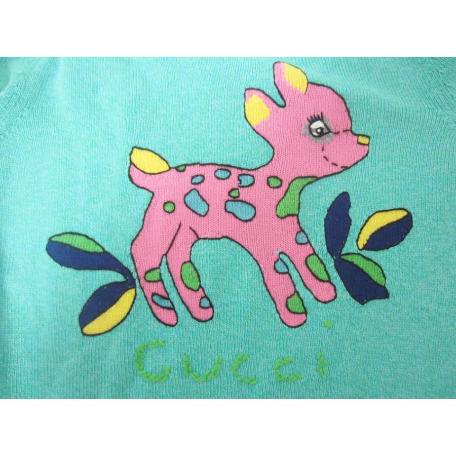 ✨超希少✨入手困難 GUCCI グッチ Bambi バンビ トレーナー スエット GUCCI（グッチ） 送料無料 セーター ウール 100% エメラルドグリーン