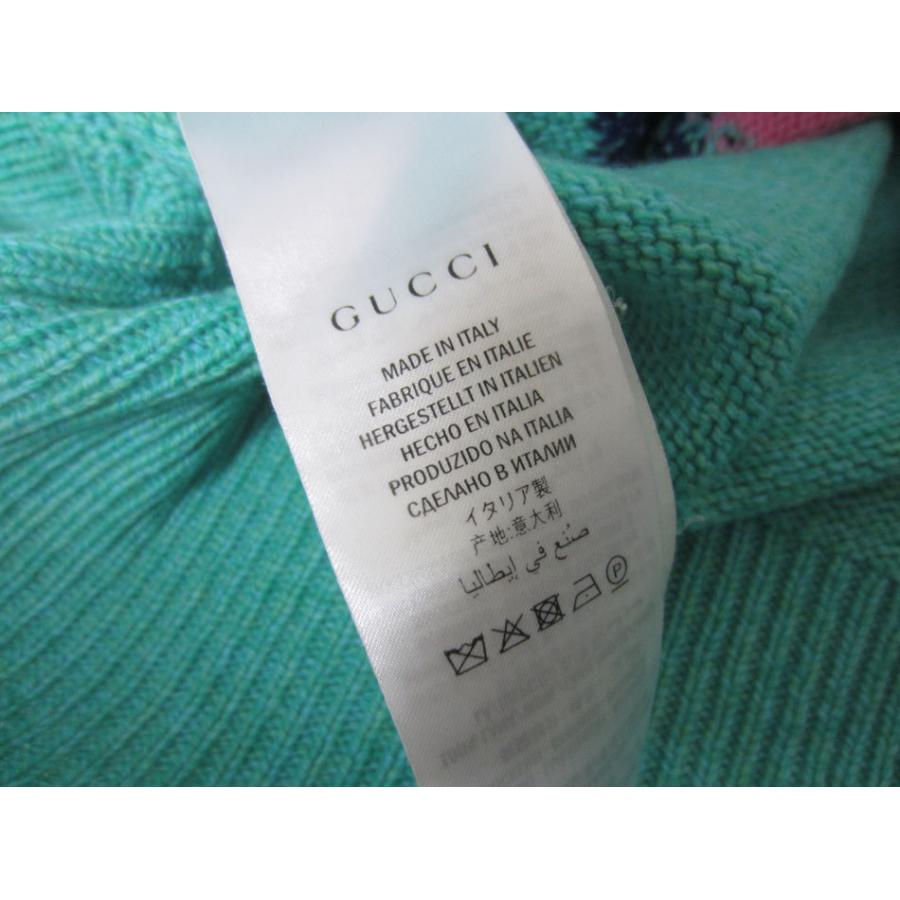 美品　正規品クリーニング済みGUCCI GUCCI（グッチ） 送料無料 セーター ウール 100% エメラルドグリーン