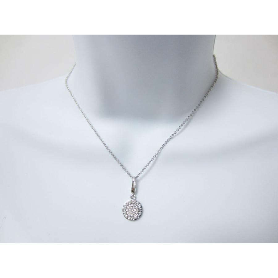 BVLGARI ブルガリブルガリ パヴェダイヤモンド ネックレス 750WG ブルガリ BVLGARI ビーゼロワンネックレスミニ パヴェダイヤ