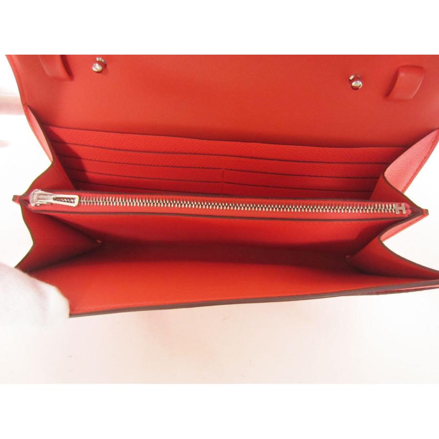 送料無料 HERMES エルメス コンスタンストゥーゴー ロングウォレット 長財布 ショルダーポーチ ローズテキサス 2021年6月購入 Z刻印 新品 | Constance | 07
