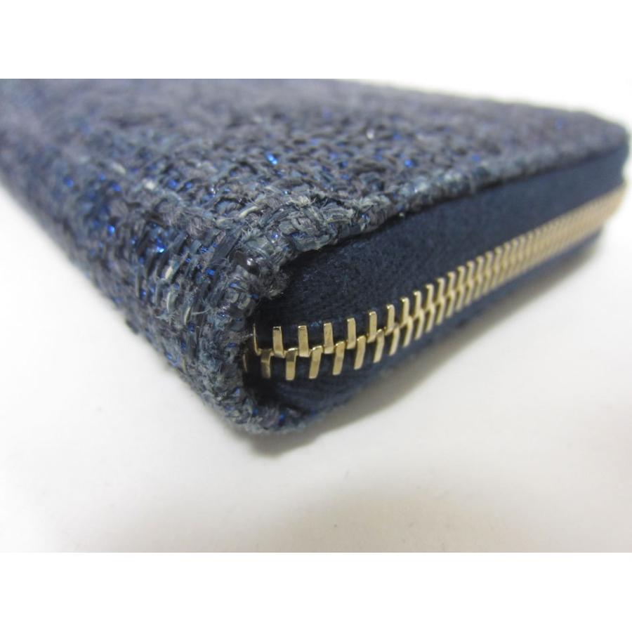 【超激レア 美品】シャネル　ドーヴィル　長財布　ツイード　ココマーク　グレー系 CHANEL（シャネル） ドーヴィル ロングジップウォレット A80056 ライト