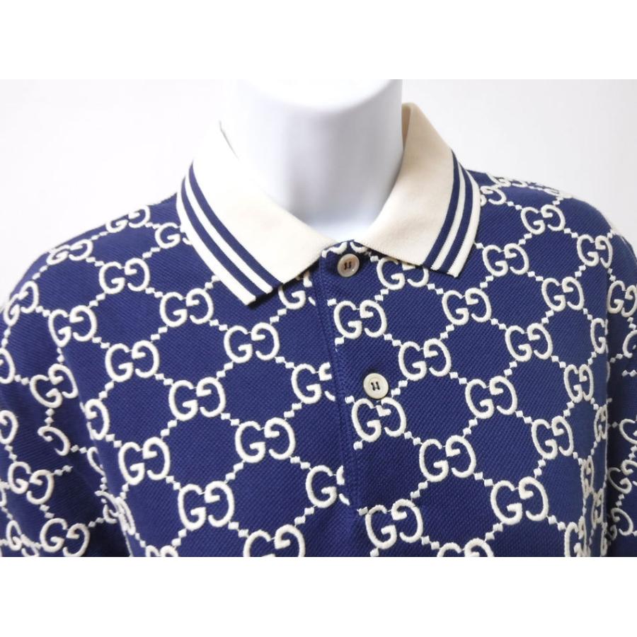 倉庫 送料無料 GUCCI グッチ ネイビー 美品 メンズ GGストレッチ