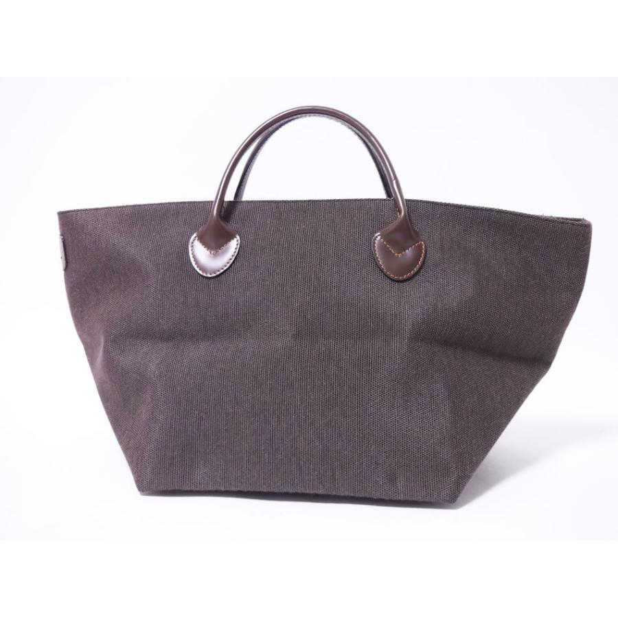 【タイムセール】Hervé Chapelier ダークブラウン トートバッグ エルベシャプリエ ハンドバッグ トートバッグ レディース ナイロン舟型