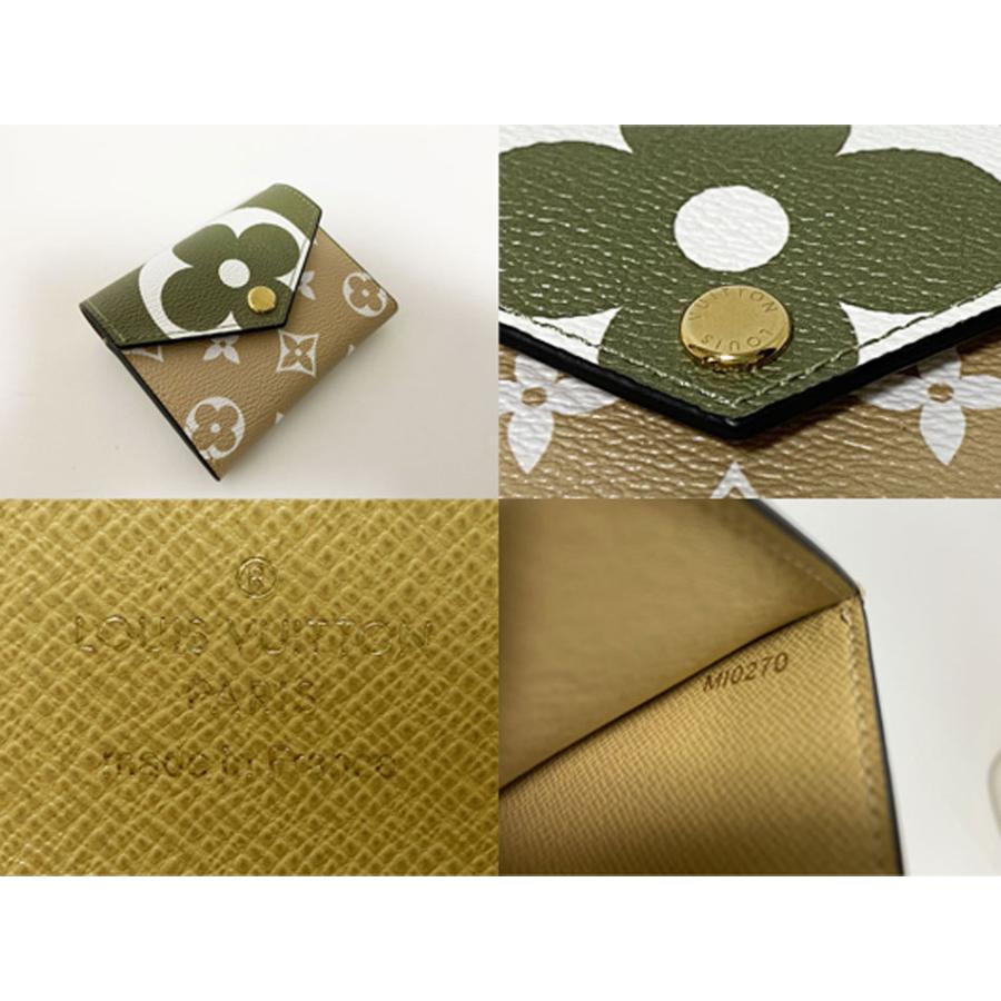 LOUIS VUITTON(ルイヴィトン) 3つ折り財布 ジャイアントモノグラム ポルトフォイユゾエ M67640 カーキ yamamoto7887_18365-00