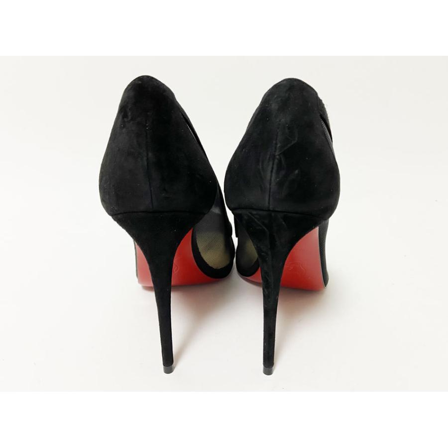 Christian Louboutin クリスチャン ルブタン パンプス レディース 靴 ハイヒール メッシュ スエード GALATIVI 37.5 1200557 未使用品｜yamamoto7887｜03