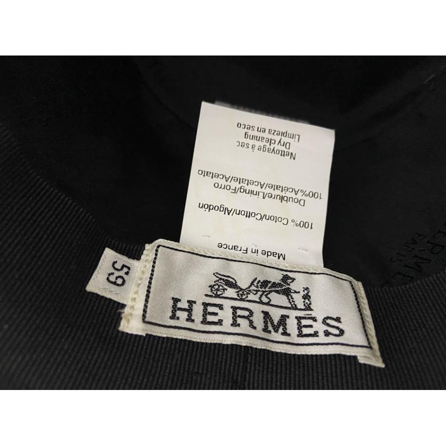 HERMES（エルメス） 送料無料 帽子 ハット コットン レッド えんじ