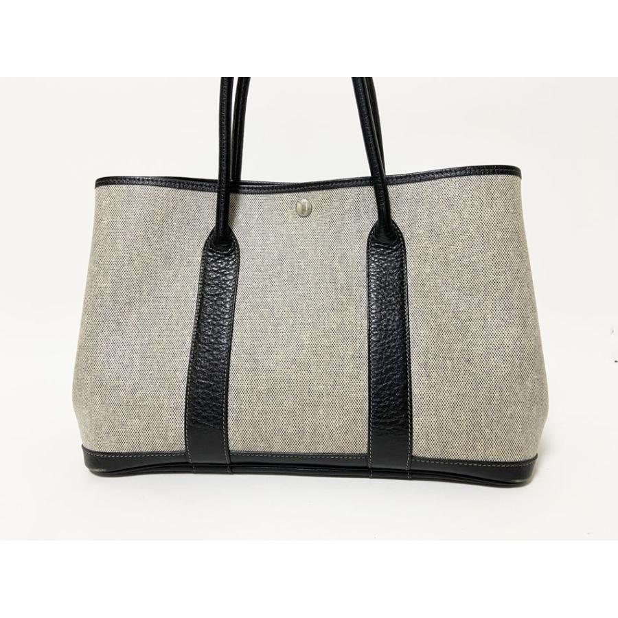 送料無料 HERMES エルメス ガーデンパーティPM 36 キャンバス  
