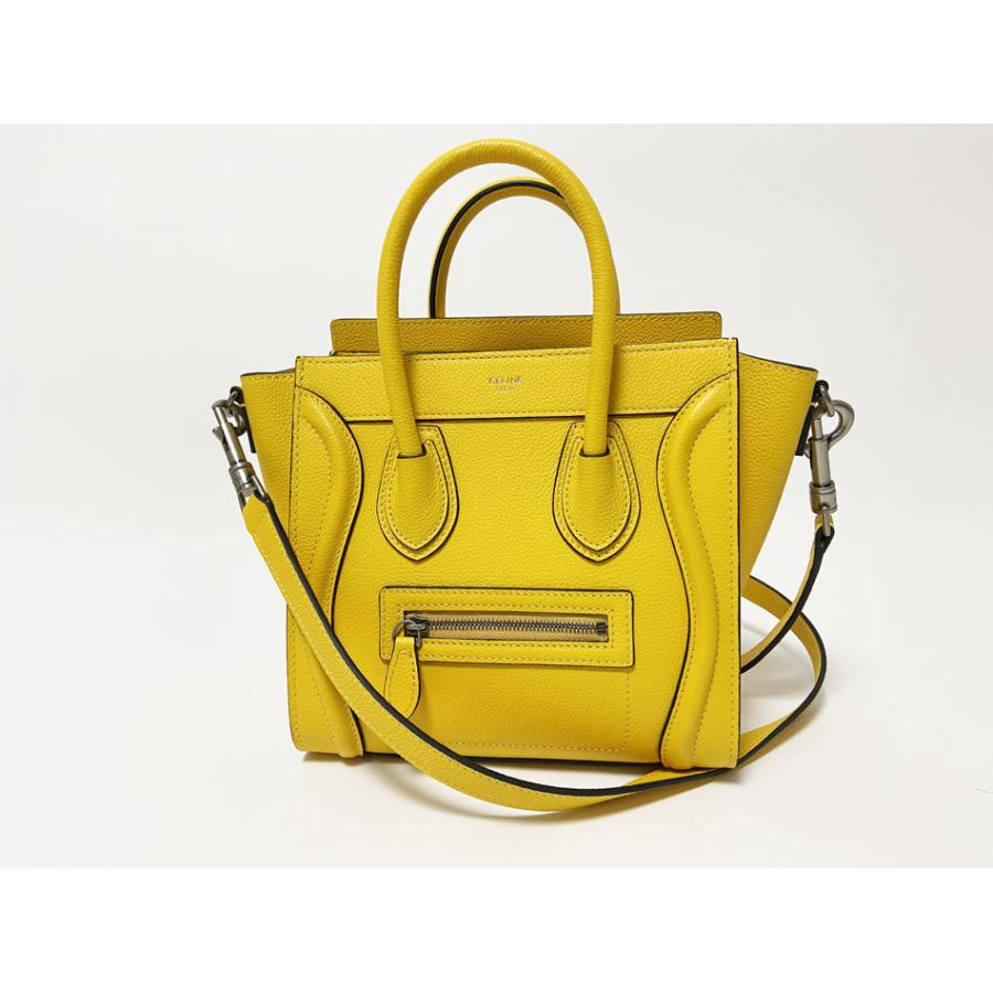 送料無料 CELINE セリーヌ ラゲージ ナノ ショッパー ハンドバッグ  