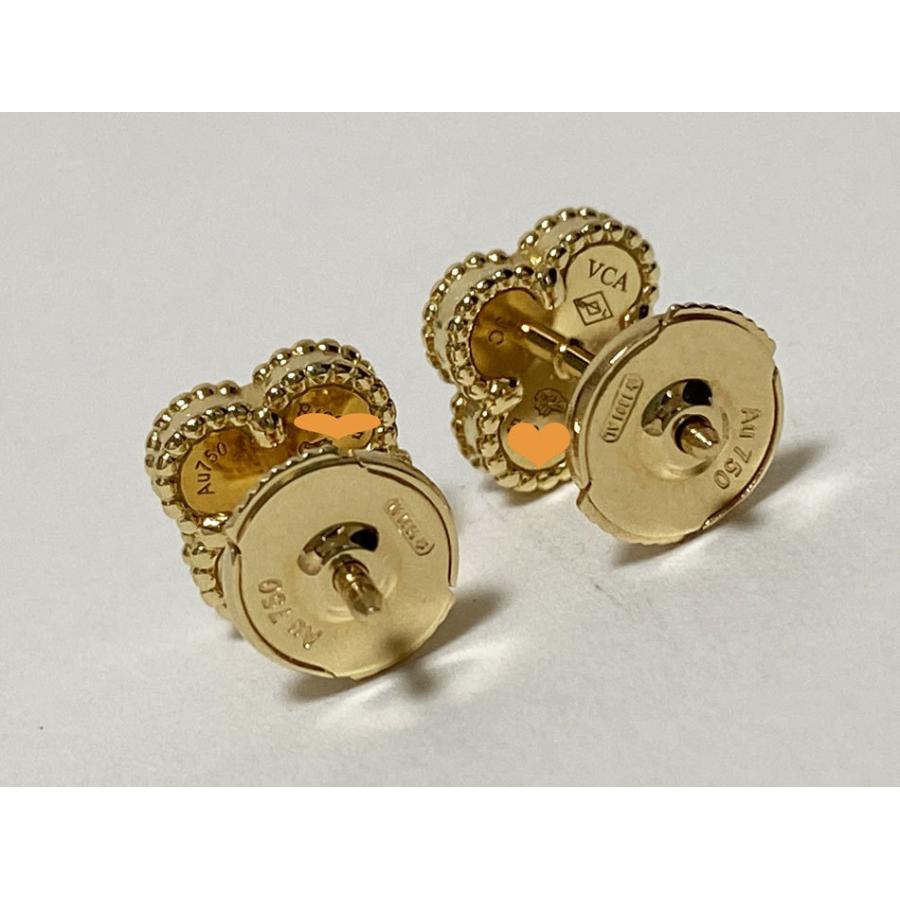ヴァンクリーフ&アーペル VCA アルハンブラ オニキス ピアス K18 750 アルハンブラ Van Cleef&Arpels VCA ヴァンクリーフ&アーペル スィート