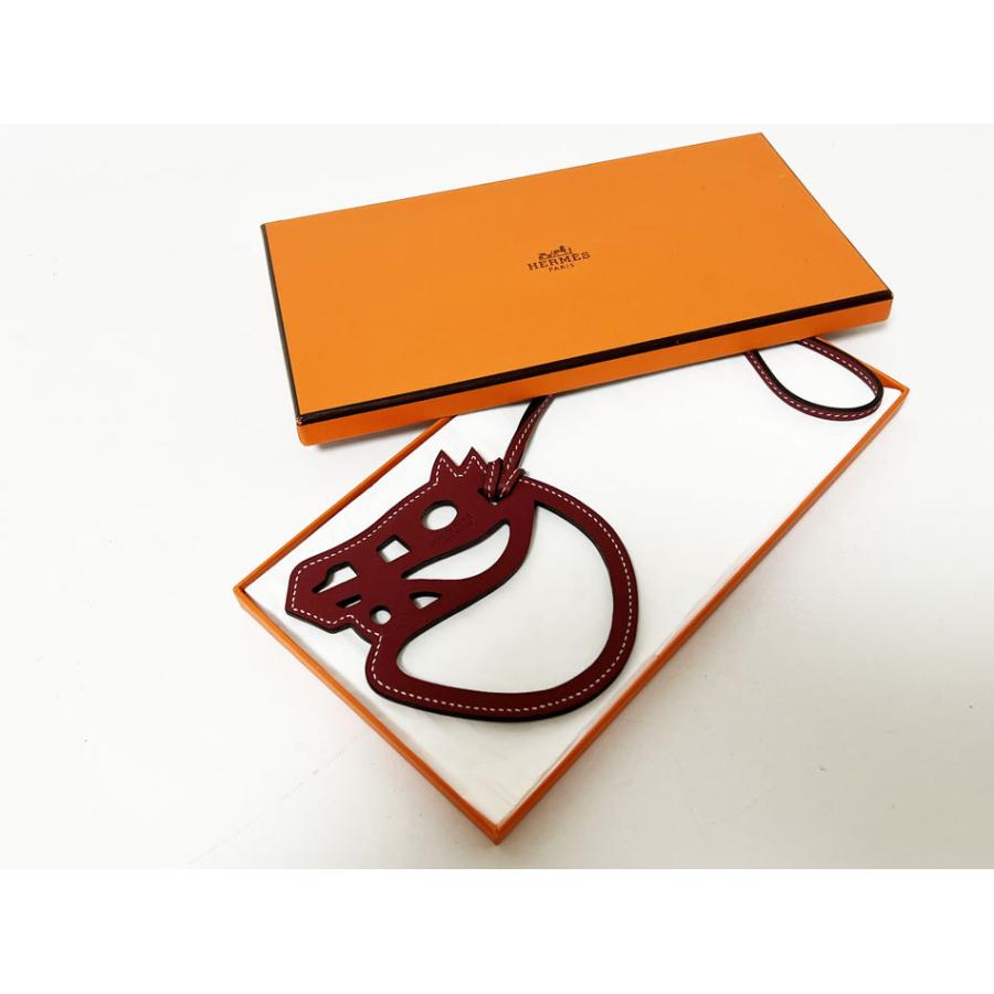 HERMES（エルメス） 送料無料 チャーム パドック シュウ゛ァル レザー