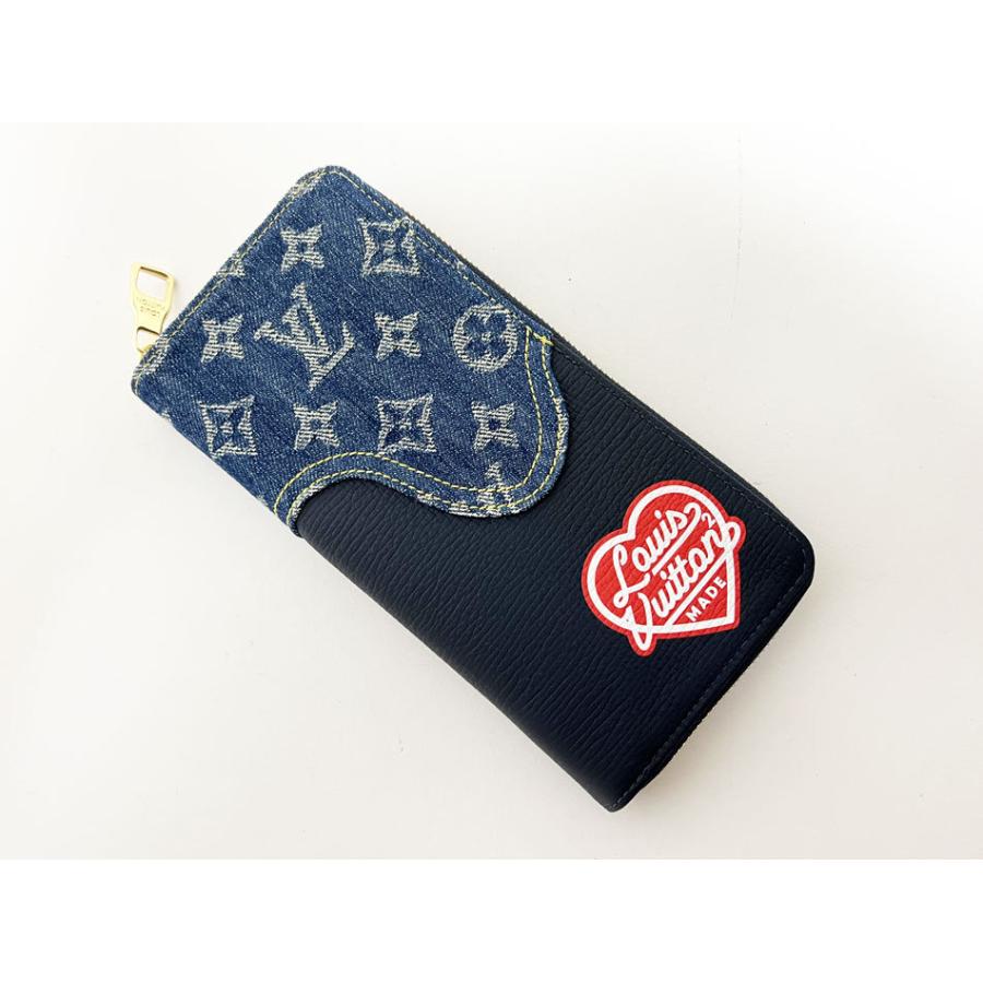 ジッピー・ウォレット LOUIS VUITTON ルイヴィトン デニム トリヨン