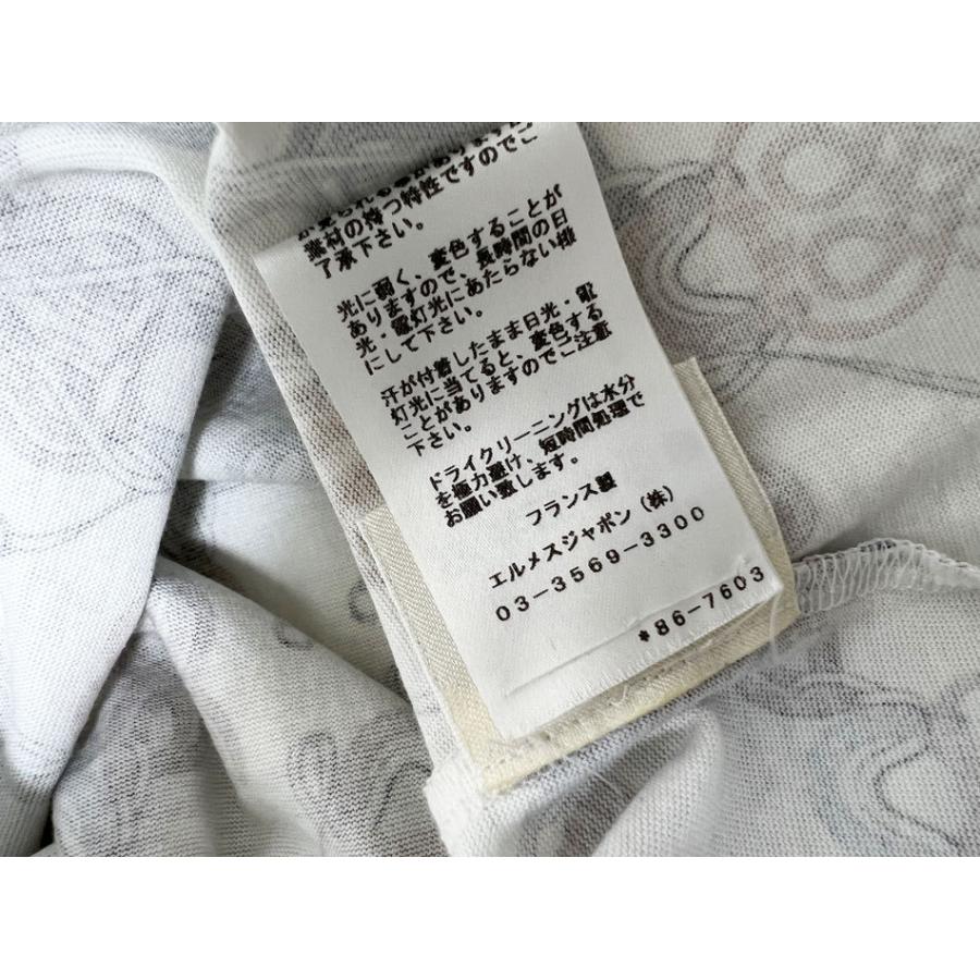 HERMES 送料無料 エルメス レディース Tシャツ 半袖 トップス リボン柄 
