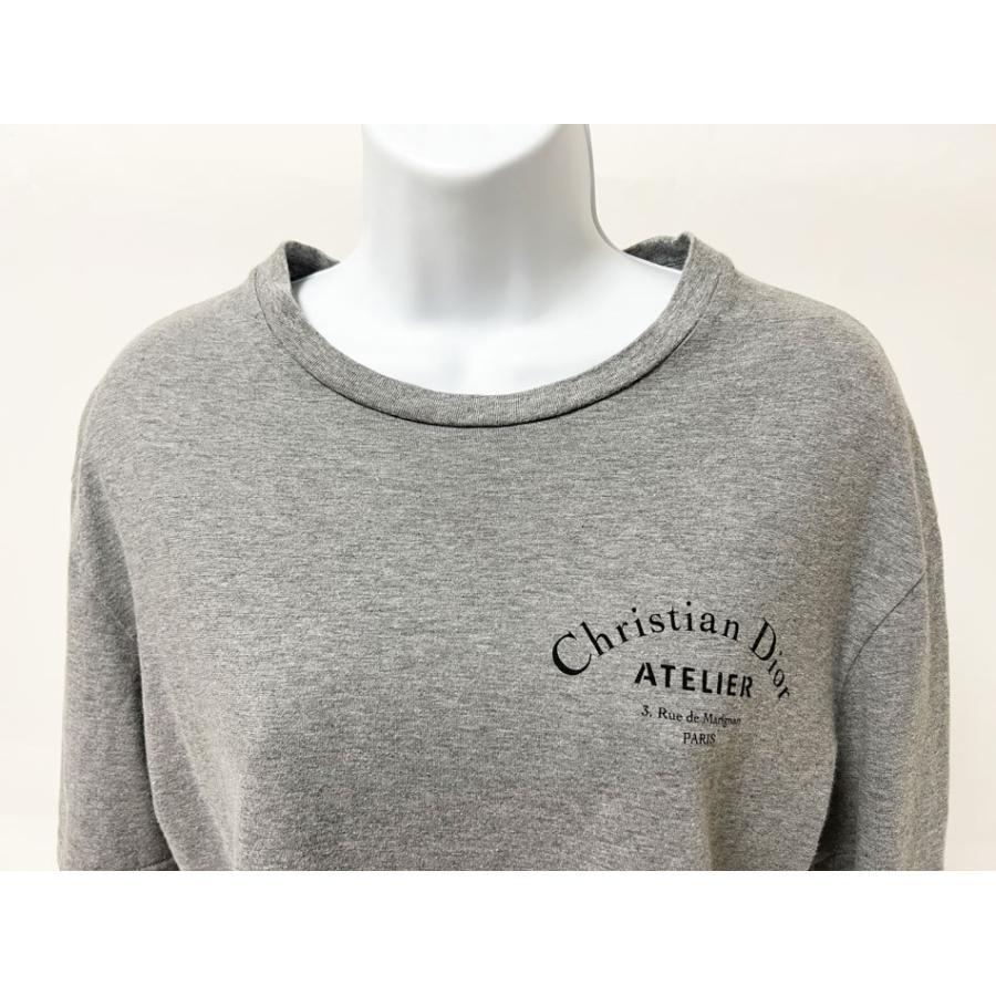 Christian Dior ディオール　トロッター　長袖　カットソー　グレー Christian Dior（クリスチャン・ディオール） 送料無料 クリスチャン