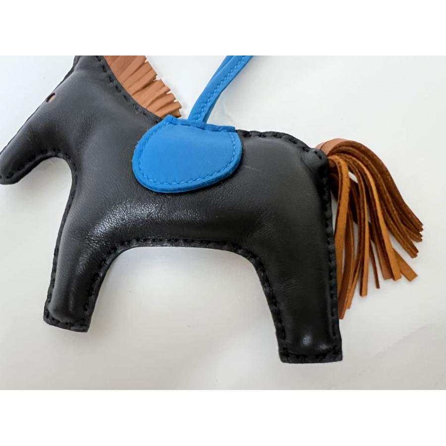 HERMES 送料無料 エルメス チャーム ロデオMM 馬 ホース ブラック 