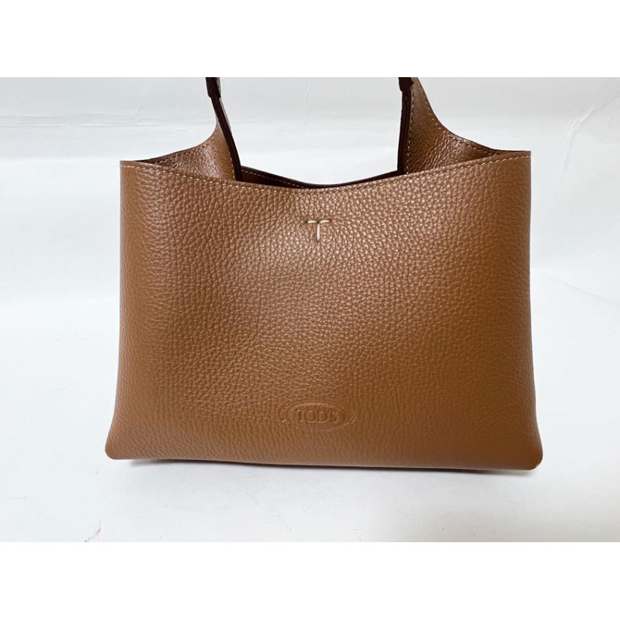 TOD'S トッズ Ron Herman ロンハーマン Apa Sacca Micro Bag マイクロ ハンドバッグ ショルダーストラップ付き  レザー ブラウン 美品