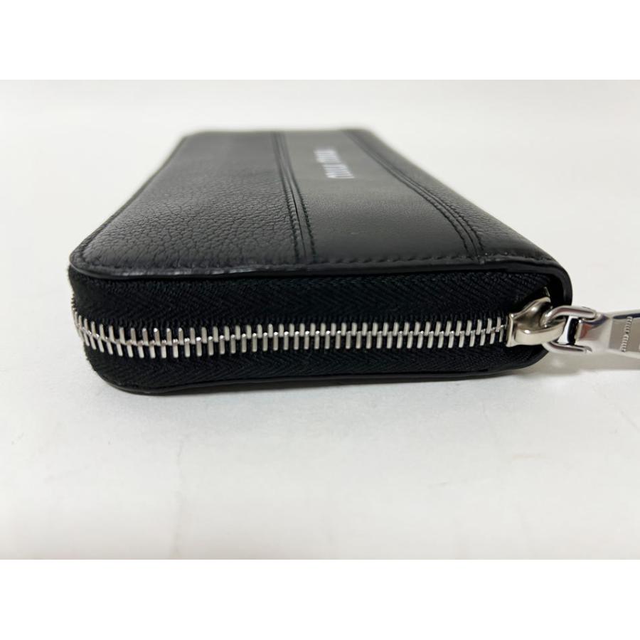 miu 送料無料 ミュウミュウ ファスナー 長財布 レザー MADRAS CITY  