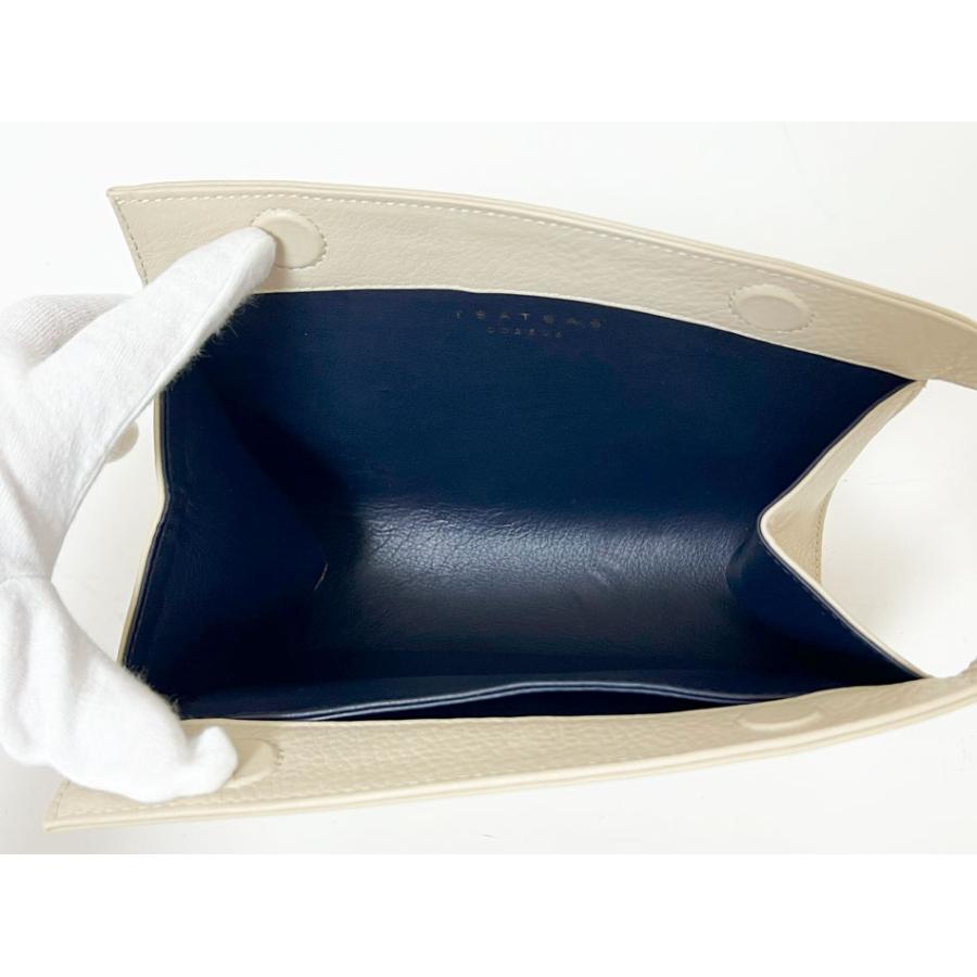 TSATSAS ツァツァス TAPE XS BAG クラッチバッグ アイボリー カーフスキン B13.TAPEXS.10.70.GO 美品_5