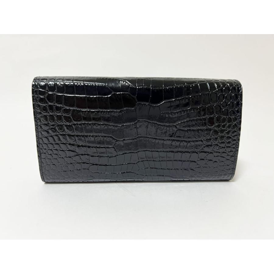 【ヨシ】美品✨JIMMY CHOO ジミーチュウ 長財布 クロコ型押し JIMMY CHOO（ジミーチュウ） 送料無料 2つ折り 長財布 NARTINA クロコ