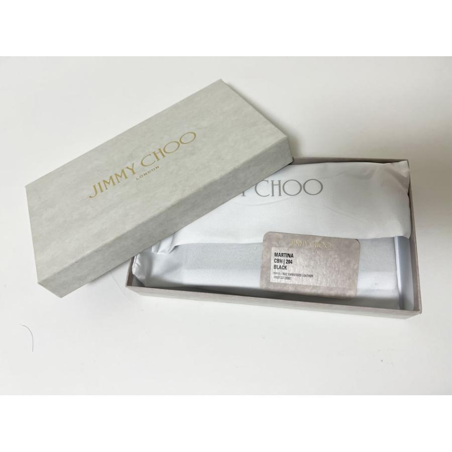 【ヨシ】美品✨JIMMY CHOO ジミーチュウ 長財布 クロコ型押し JIMMY CHOO（ジミーチュウ） 送料無料 2つ折り 長財布 NARTINA クロコ