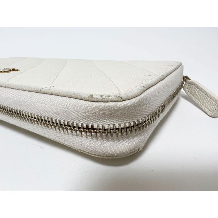 CHANEL（シャネル） 送料無料 キャビアスキン マトラッセ ラウンド