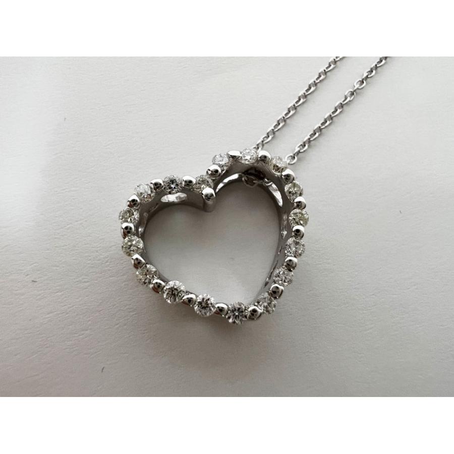 ルジアダ K18 大粒ダイヤ 0.34ct ヘイロー ネックレス アクセサリー 