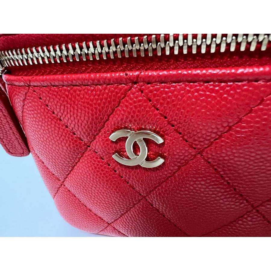 マトラッセ 送料無料 CHANEL シャネル キャビアスキン ミニバニティ