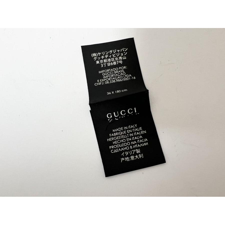 送料無料 GUCCI グッチ マフラー ショール カシミア ベージュ 36×180cm 08.338.986 美品｜yamamoto7887｜05