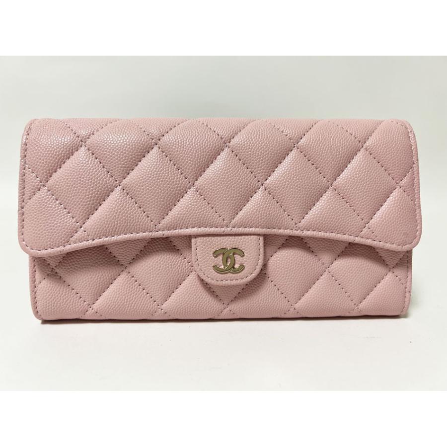 キャビアスキン CHANEL シャネル グレイドカーフスキン ロングフラップ 