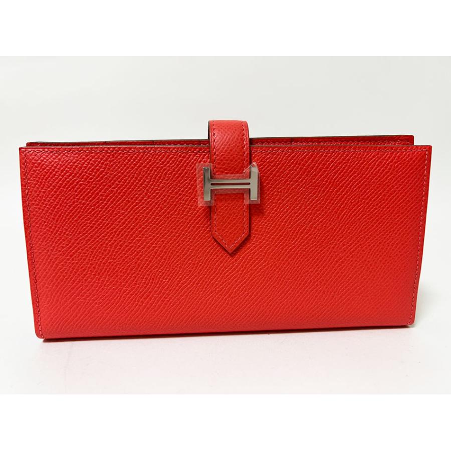 エルメス ベアンスフレ 長財布 マチあり エプソン レザー ローズジャイプール Bearn HERMES エルメス ベアンスフレ 長財布 マチあり エプソン レザー