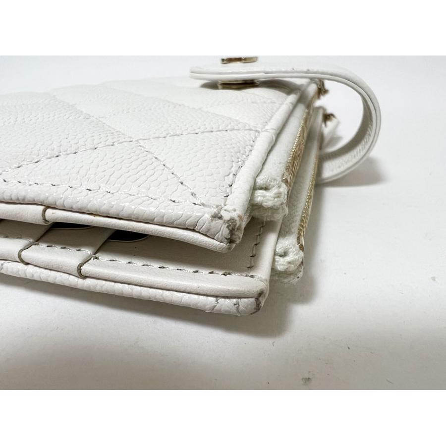 CHANEL（シャネル） 送料無料 キャビアスキン マトラッセ ダブルジップ