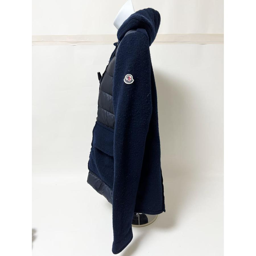 送料無料 MONCLER モンクレール ダウンジャケット レディース ブルゾン MAGLIONE TRICOT CARDIGAN ネイビー ニット Mサイズ｜yamamoto7887｜04