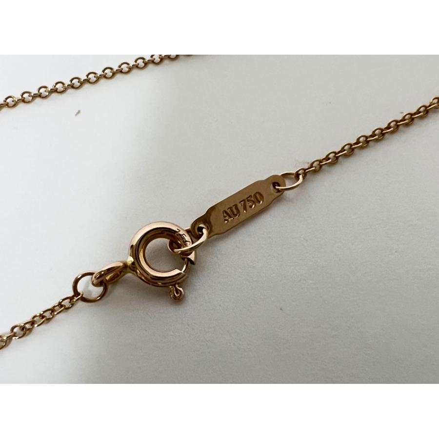 TIFFANY&Co. ティファニー⭐︎ K18WG ハートキーダイヤネックレス ティファニー K18WG ハート キー トップ ダイヤ 1.7g Tiffany