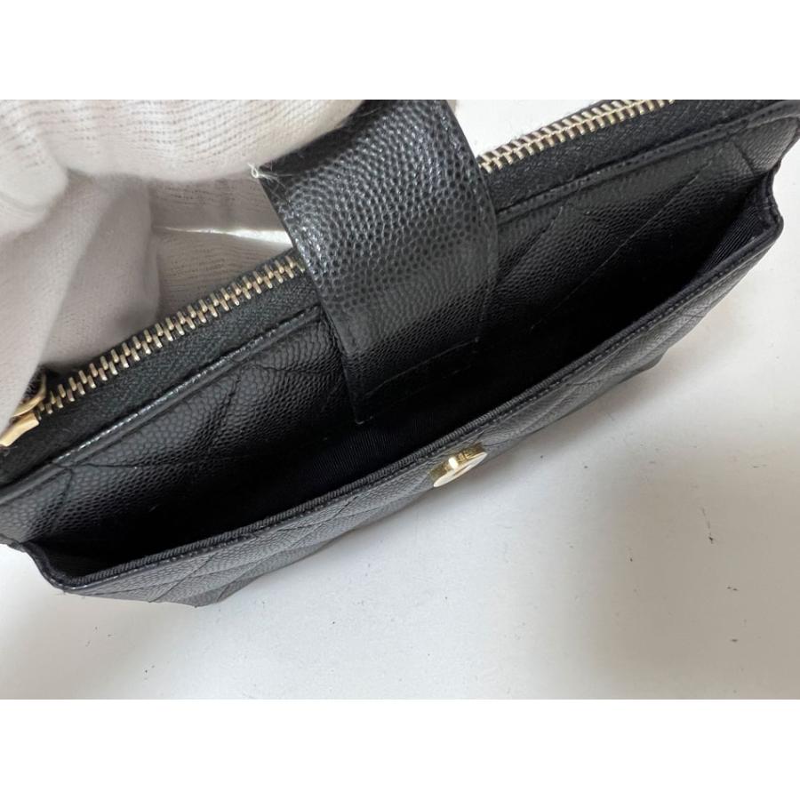 キャビアスキン CHANEL シャネル スマホケース 長財布 マトラッセ