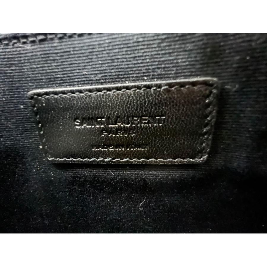 送料無料 SAINT LAURENT PARIS サンローラン パリ クラッチバッグ ipadケース セカンドバッグ キャンバス レザー グリーン 397295_8