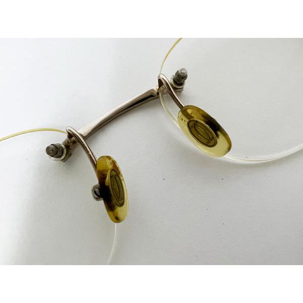 K18眼鏡　カルティエ　K18　約30ｇ程度　購入価格：998000円　高島屋購入 Cartier Eyewear カルティエ・アイウェア スクエア眼鏡フレーム 18K