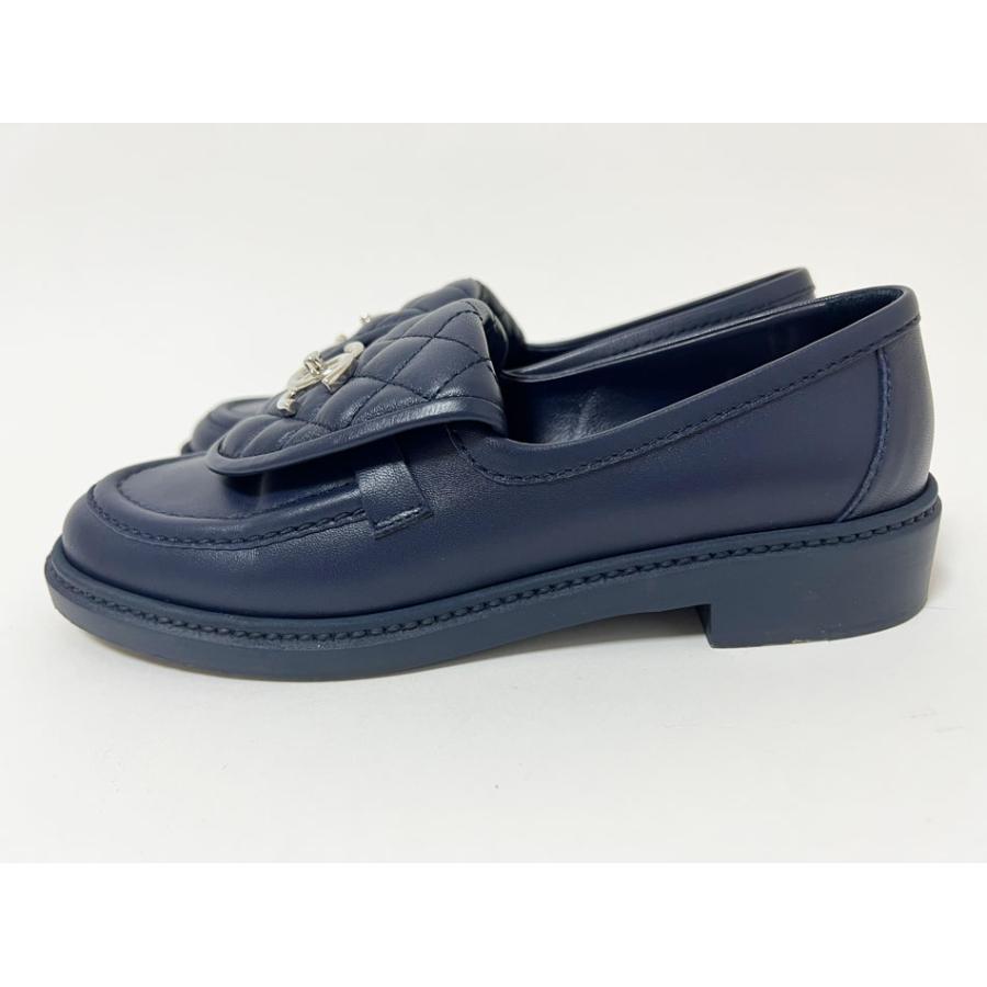 美品】CHANEL CCターンロックローファー