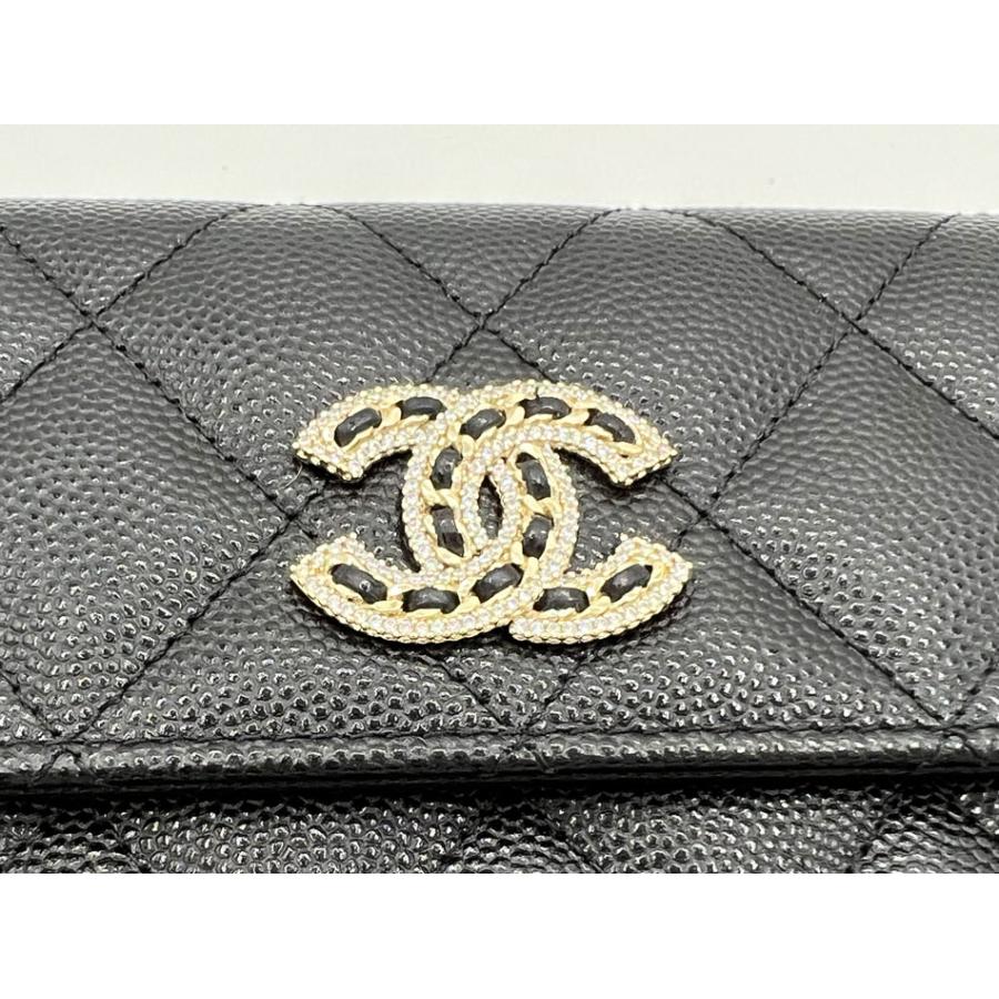 キャビアスキン CHANEL シャネル ロングフラップウォレット 長財布 2