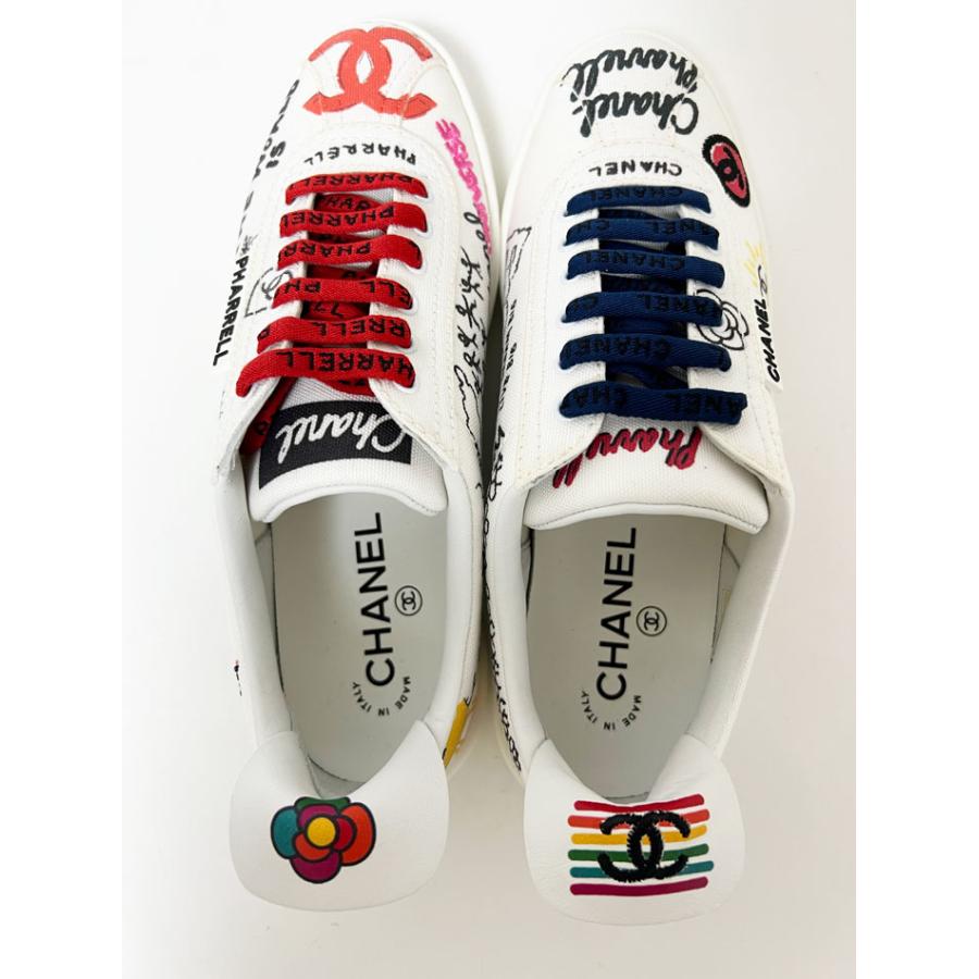 CHANEL シャネル レディース スニーカー 靴 シューズ Pharrell Williams ファレル ウィリアムス コラボ レア サイズ：37 G34877 新品｜yamamoto7887｜06